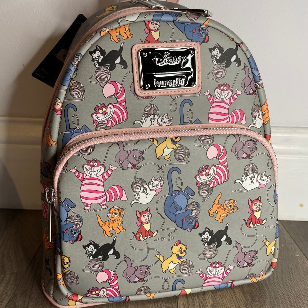 Loungefly Disney Cats Yarn Allover Print Backpack